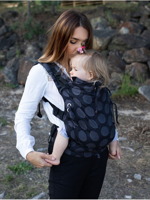 Marsupiu Kinder Hop Ergonomic Dark Grey