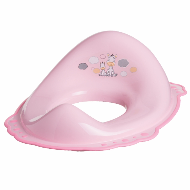 Reductor Toaletă Maltex Baby Zebra Light Pink - imagine 2
