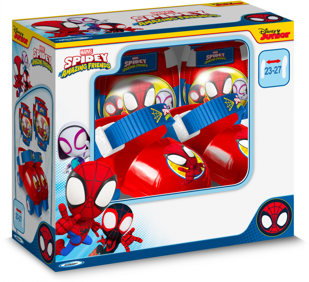 Role Spidey Stamp Reglabile 23-27 cu Protecții