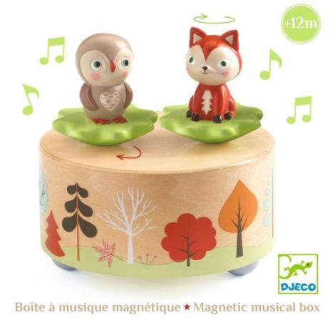 Cutie Muzicală Djeco Bufniță & Vulpe Magnetică - imagine 3
