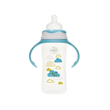 Biberon Minut Baby 270ml cu Manere Turcoaz - imagine 2