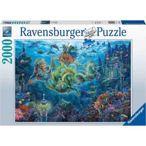 Puzzle Lumea De Sub Ape Ravensburger 2000 piese - imagine 2