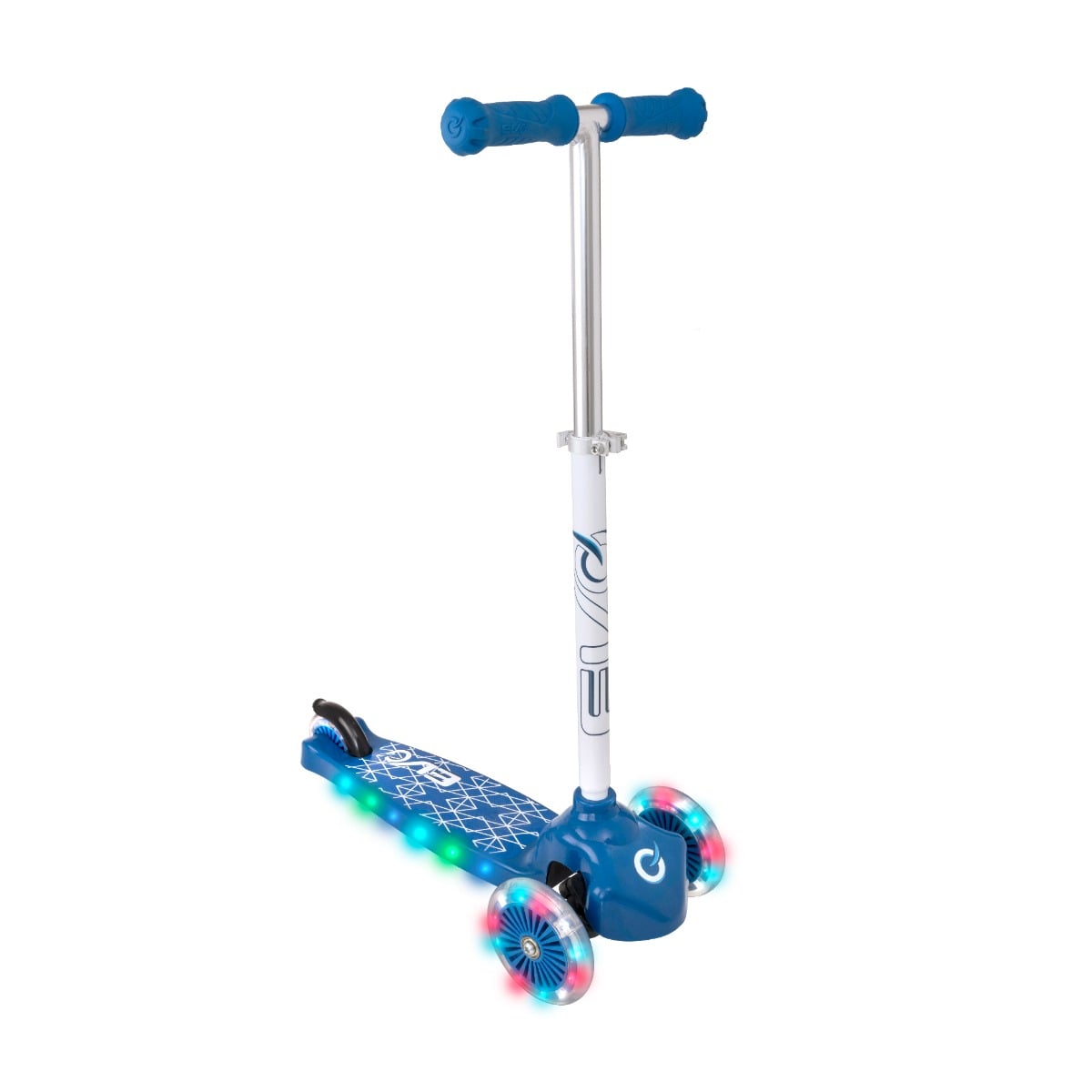 Trotineta Evo 3 roti cu lumini albastre