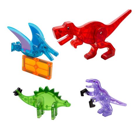 Magna Tiles Dino World - Set Educativ Magnetic - imagine 5