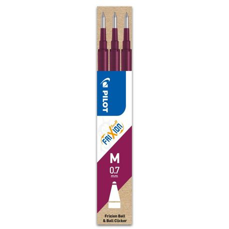 Set 3 Rezerve Pilot Frixion 0.7 mm Bordeaux