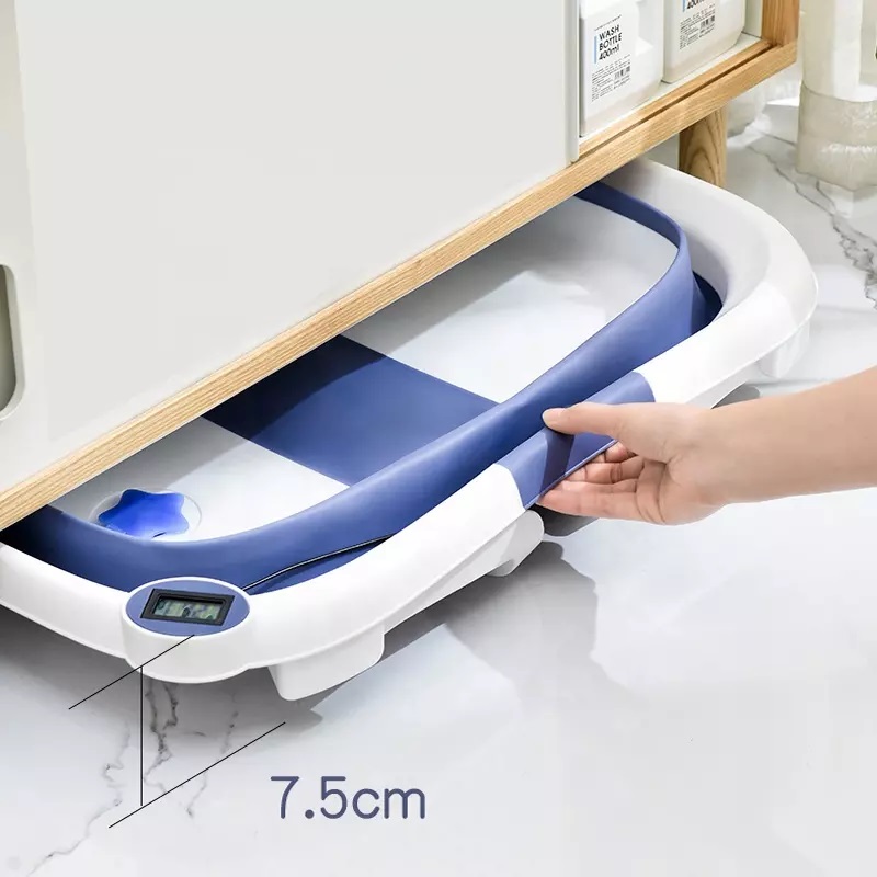 Cădiță Bebeluși Ultrapliabilă Little Mom cu Termometru - imagine 3
