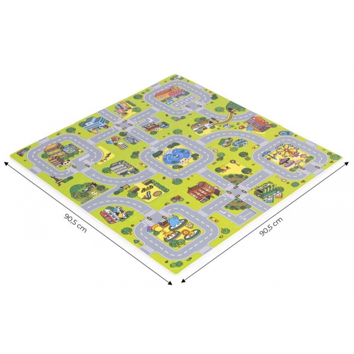 Salteluta joaca Ecotoys 90x90cm sigura pentru copii - imagine 7