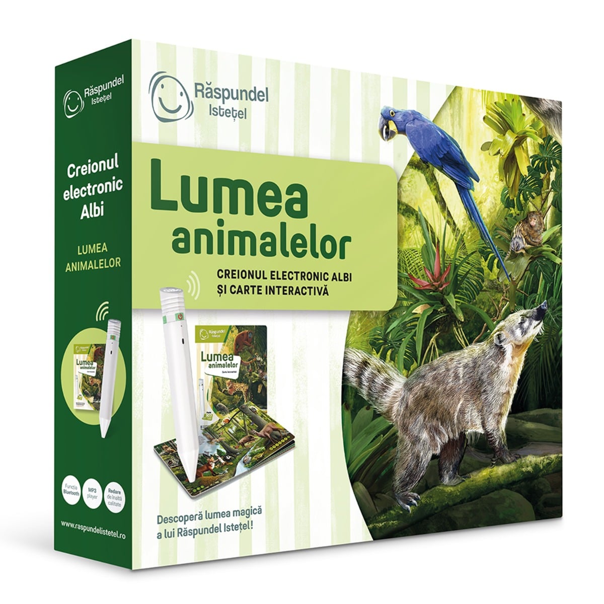 Creion Albi & Carte Lumea Animalelor - Raspundel Istetel