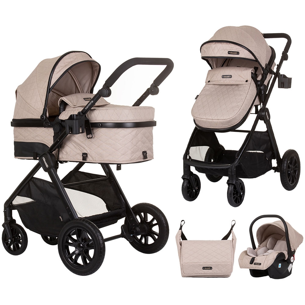 Carucior Chipolino Harmony 3 in 1 Macadamia i-Size - imagine 8