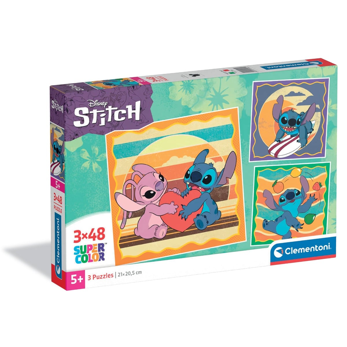 Puzzle Disney Stitch 3x48 piese Clementoni