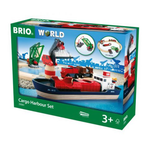 Set Port cu Nava Marfa Brio | Jucarie Trenulete