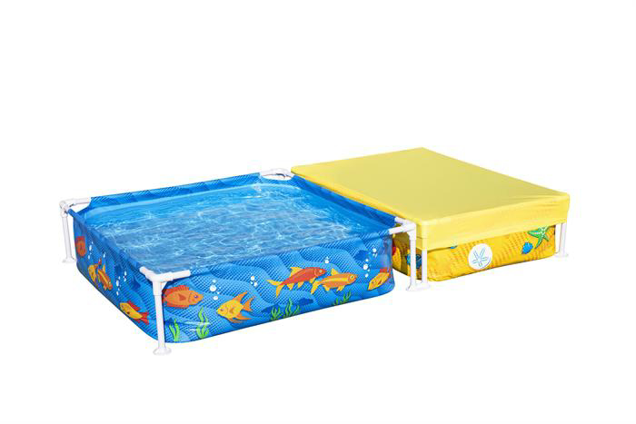 Piscina Patrata My First Frame Bestway cu Groapa Nisip