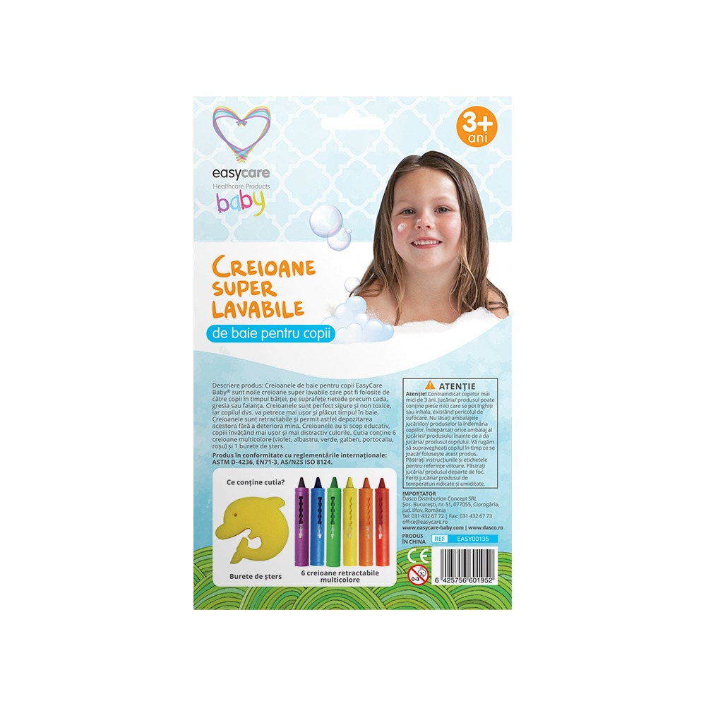 Creioane de baie EasyCare Baby Super Lavabile 6 buc - imagine 2
