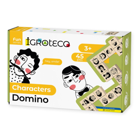 Joc Domino Igroteco Personaje - Educativ, 45 piese