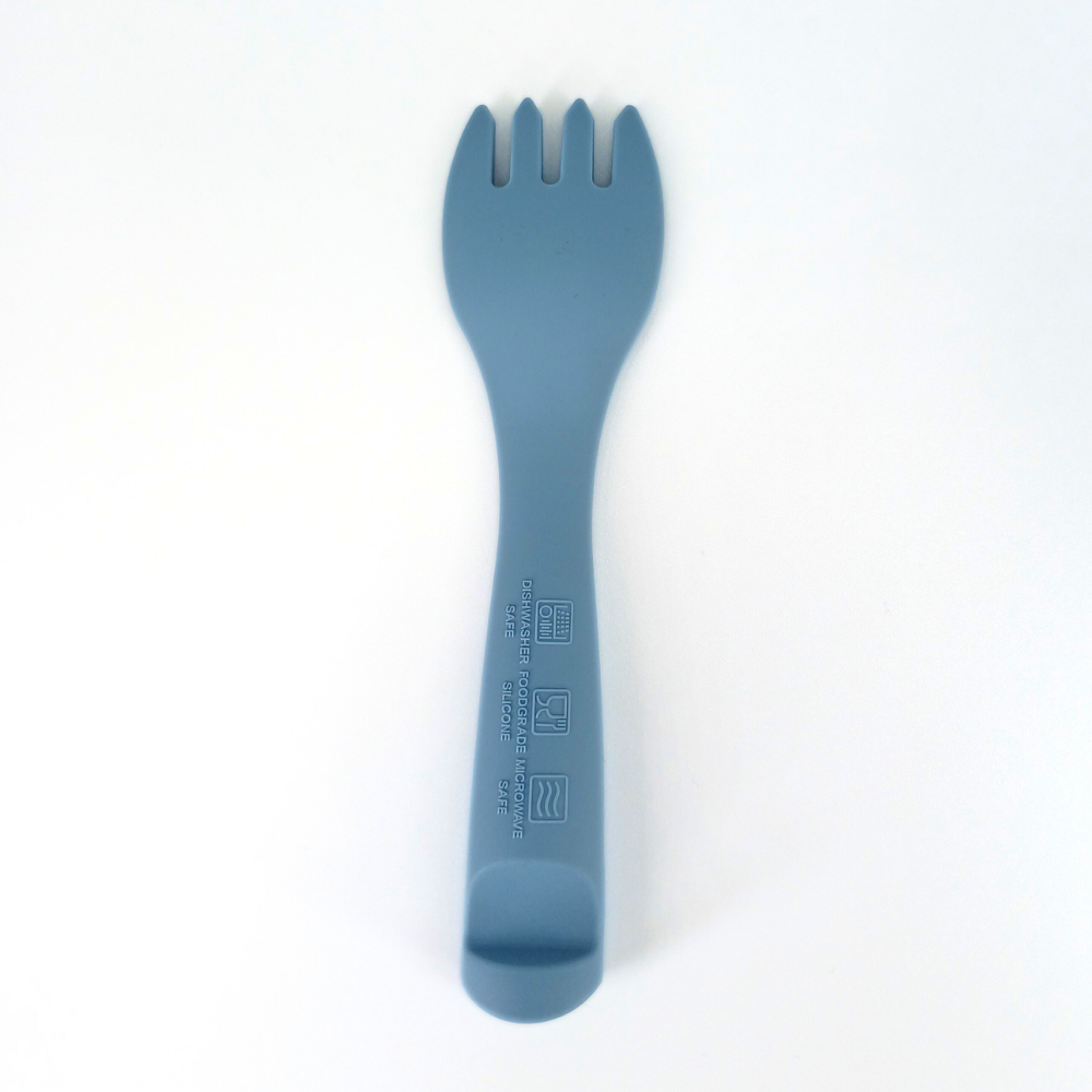 Furculita silicon Coccorito Blue, Sigură pentru Bebeluși