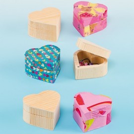 Cutiută Lemn Inimioara Baker Ross - DIY Decupaj