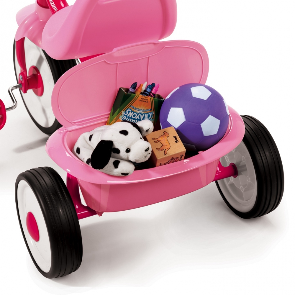 Tricicleta Radio Flyer Fold 2 Go Pink, Pliabilă - imagine 2