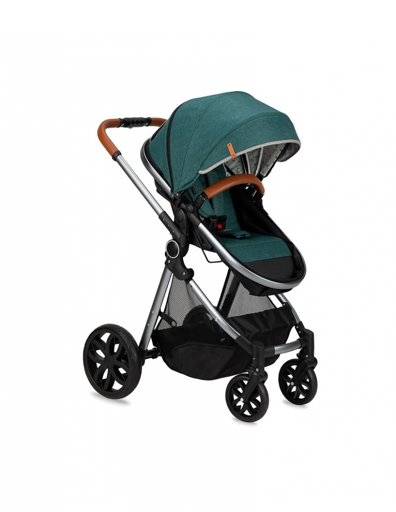 Carucior 2 in 1 Momi Limuru Green, Landou inclus - imagine 2