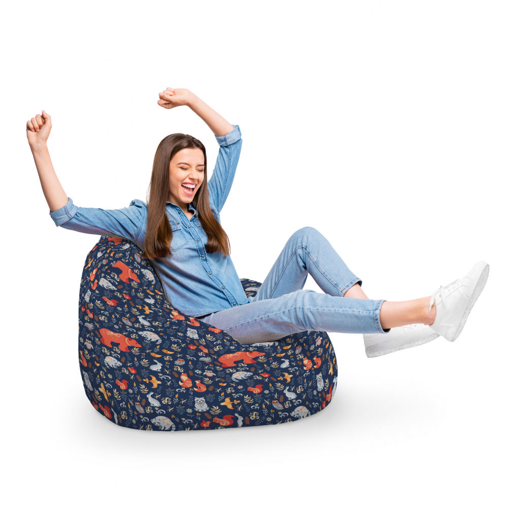 Fotoliu Puf Bean Bag XL Updeco Prietenii Padurii