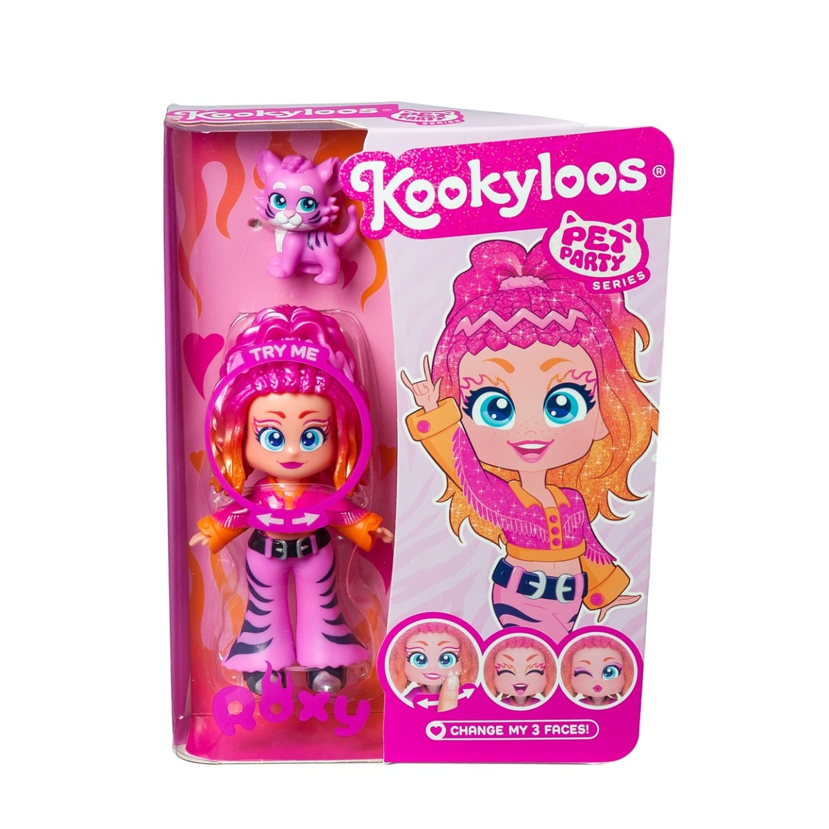 Papusa Kookyloos Roxy cu Tigru Pets Party