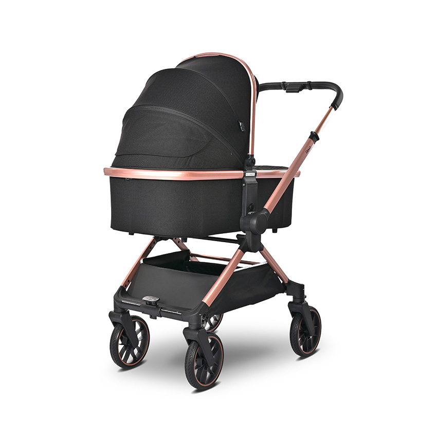 Carucior 3in1 Lorelli Reya - Sistem Complet Negru - imagine 4