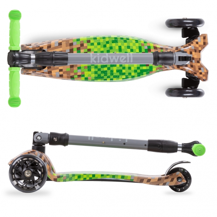 Trotineta Kidwell Vento Game Pliabila, LED, 3 Ani+ - imagine 7