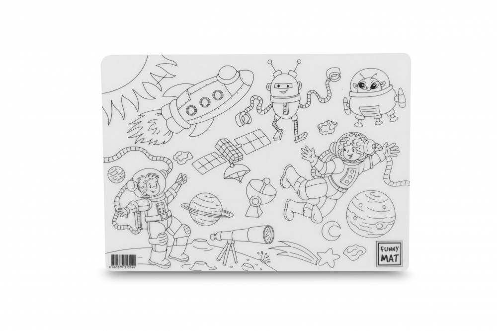 Funny Mat Spatiu Cosmic - Plansa Colorat Reutilizabila