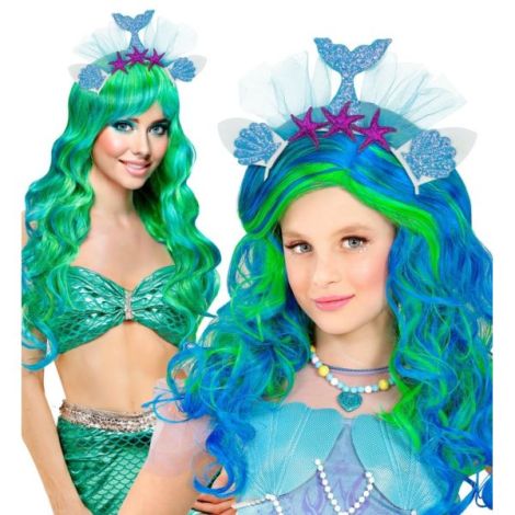 Bentită Sirena Albastră Widmann | Accesorii Carnaval - imagine 2