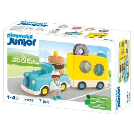 Playmobil Junior Camion Sortare Gogosi - imagine 3