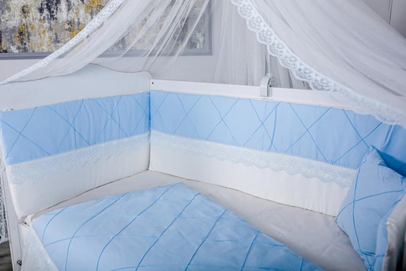 Lenjerie Patut Mykids 9 Piese cu Baldachin - imagine 2