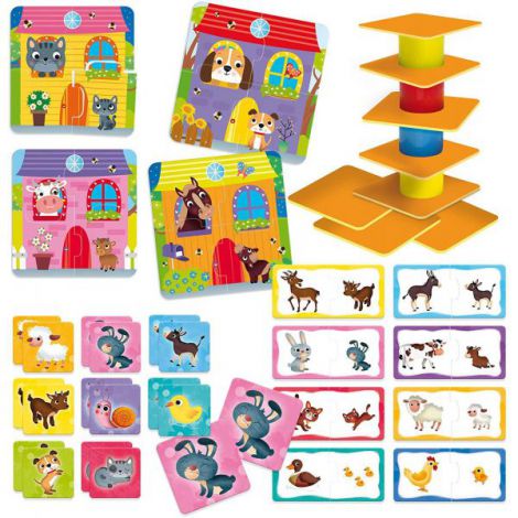 Joc Logica 4-in-1 Lisciani Animalute - imagine 4