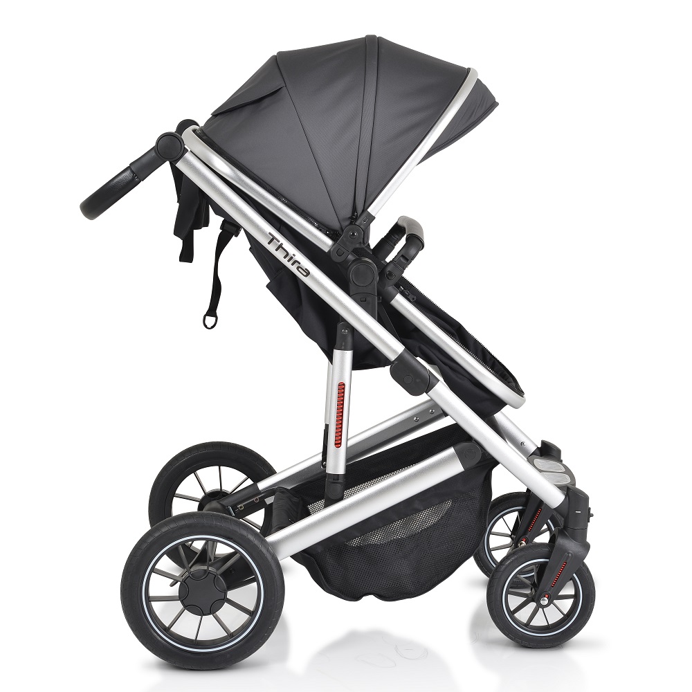 Carucior Transformabil 2in1 Moni Thira Grey Aluminiu - imagine 13