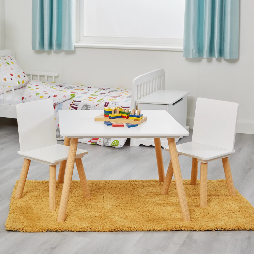 Set Masa si 2 Scaune Ginger Home Copii Lemn - imagine 3