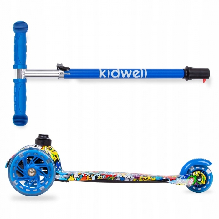 Kidwell Uno Monsters Trotinetă LED Ghidon Reglabil - imagine 3