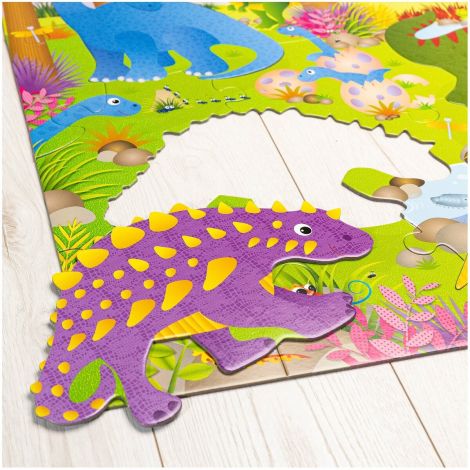 Puzzle Gigant Dinozaurii Galt, 30 Piese, 60x90 cm - imagine 4