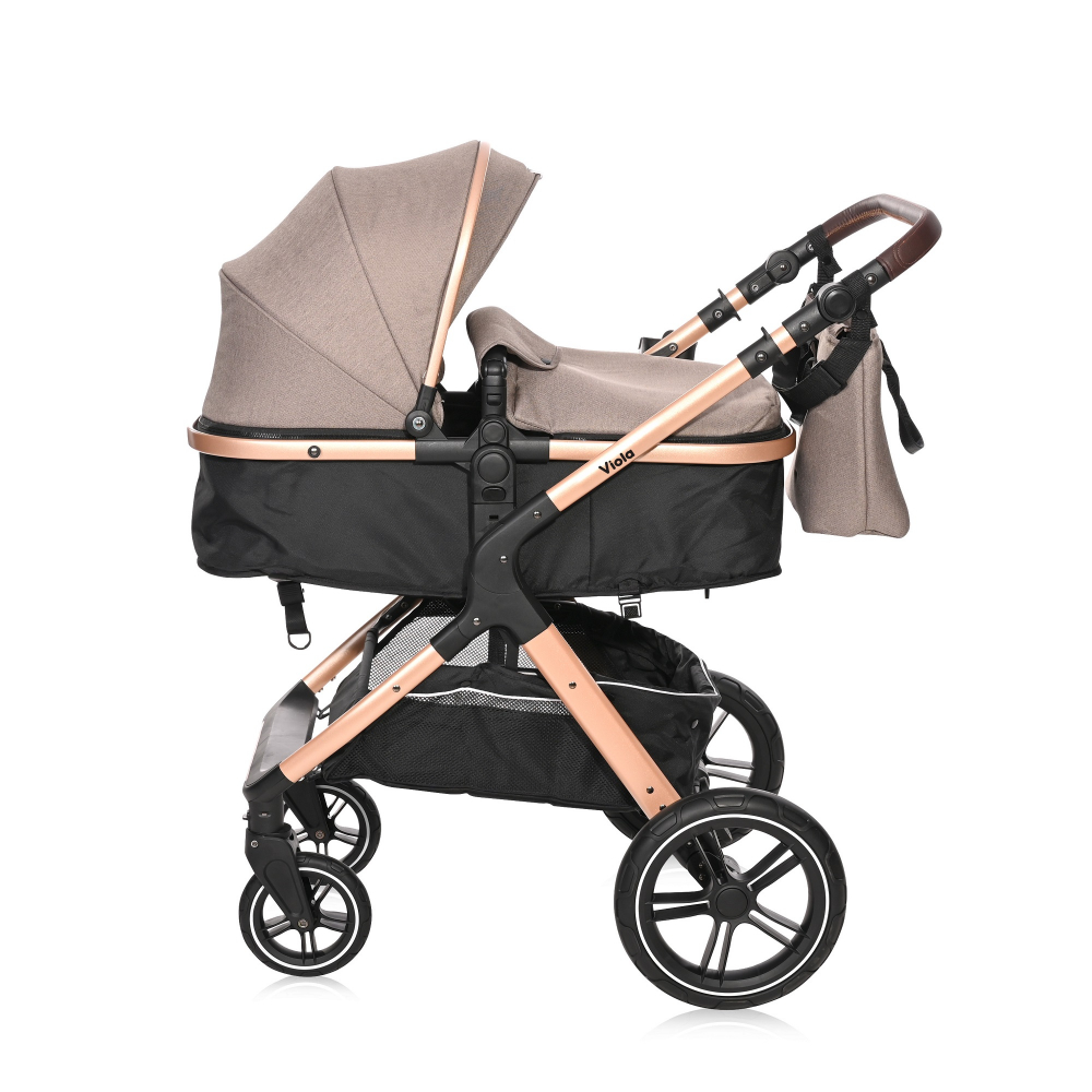 Lorelli Viola Pearl Beige: Carucior Transformabil 3 in 1 - imagine 2