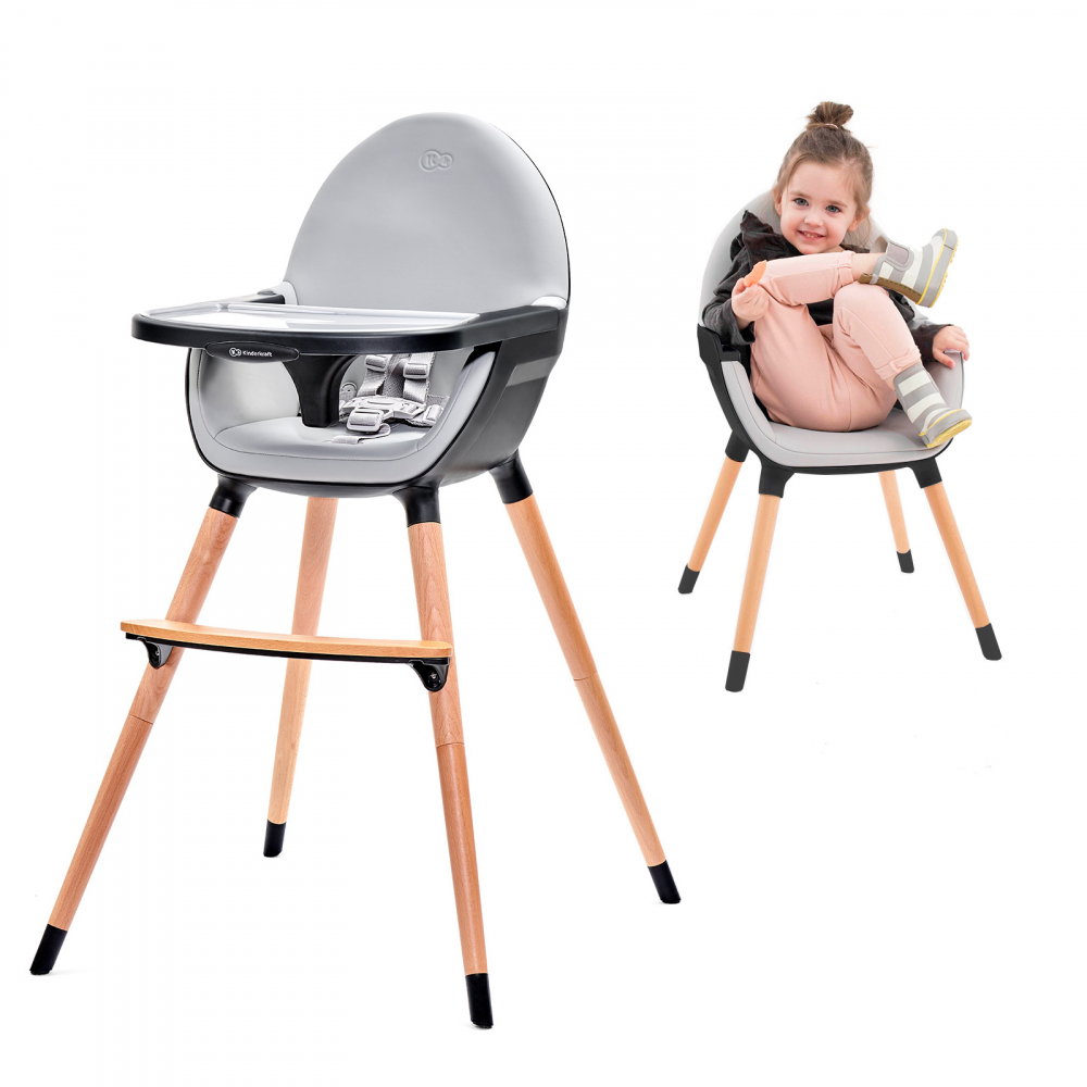Scaun Masa Kinderkraft Fini 2 în 1 Negru - imagine 2
