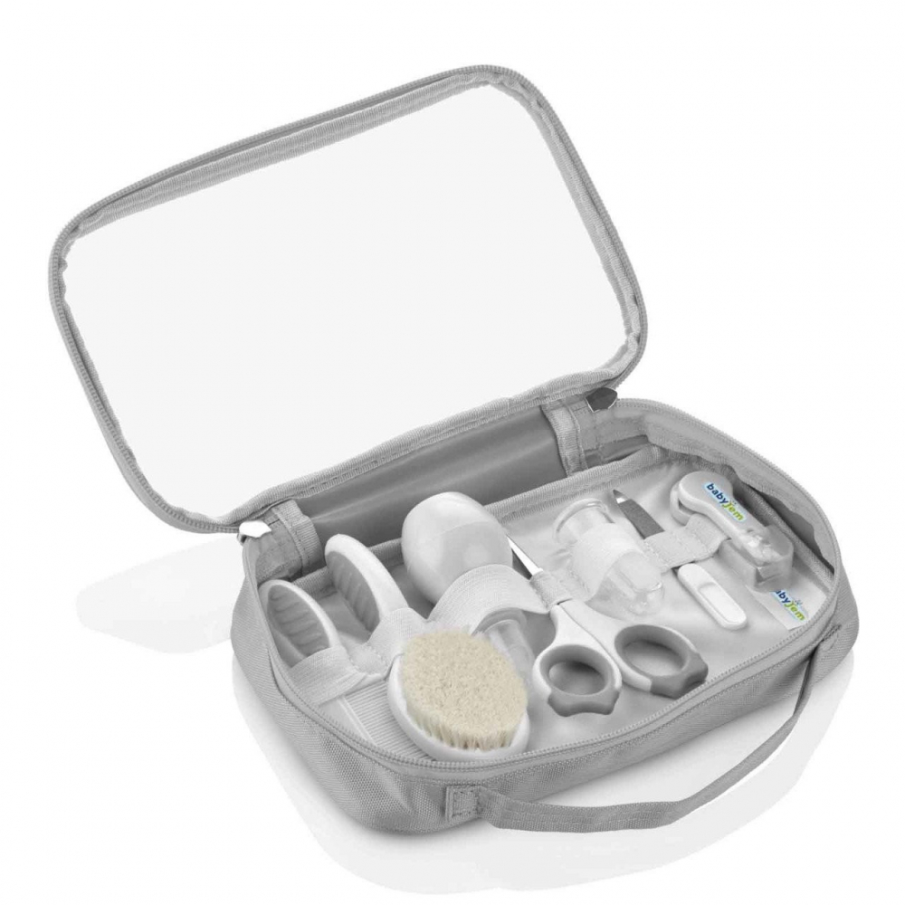 Set ingrijire copii 7 piese BabyJem Grey - imagine 2