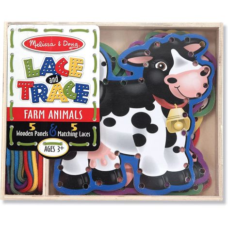 Joc de Indemanare Sireturi Ferma Melissa&Doug