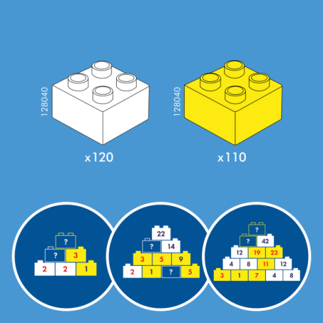Hubelino Piramida Numerelor - 230 piese Educativ - imagine 2