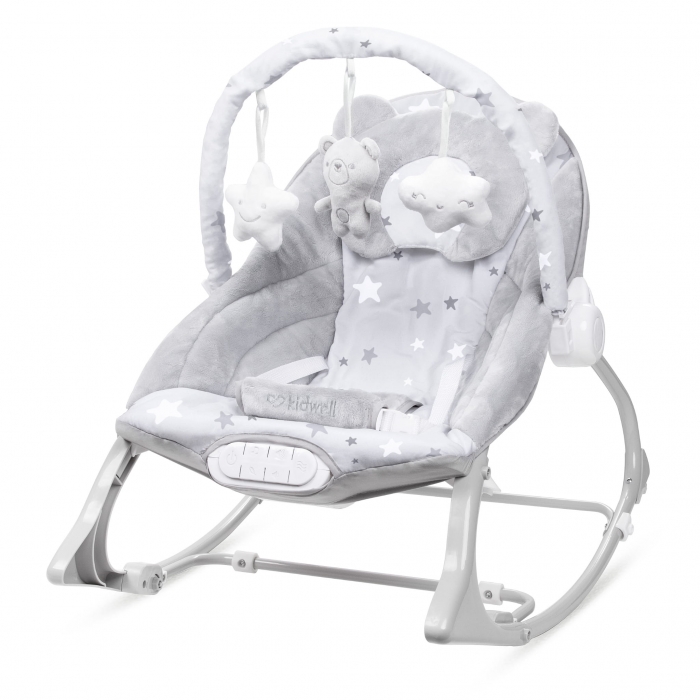 Balansoar Multifuncțional Kidwell Pino Gri cu Sunete - imagine 8