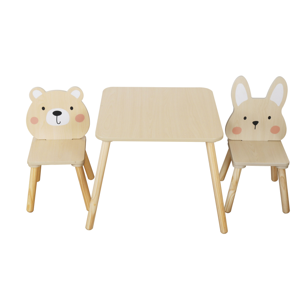 Set Masă și Scaune Copii Moni Bear & Bunny