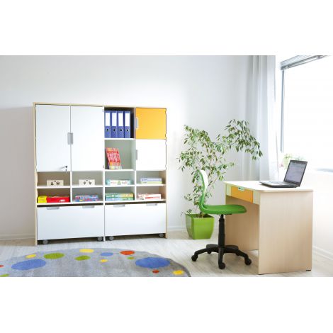 Birou Quadro Orange cu Sertar Moje Bambino - imagine 6