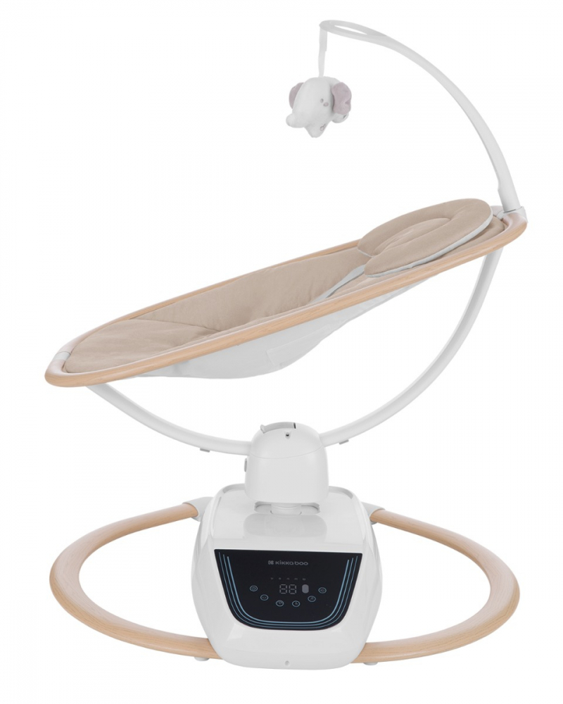 Leagan Electric KikkaBoo BeeMoove, Carusel, Bej - imagine 3