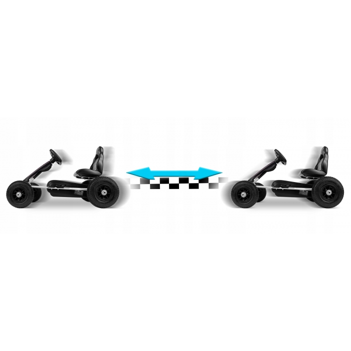 Kart Pedale Ricokids RK-591 Negru | Roti Gonflabile - imagine 5