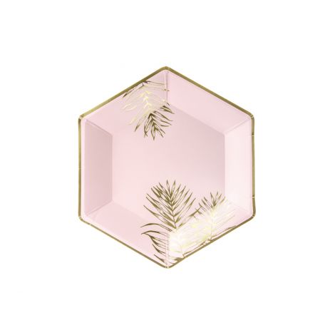 Farfurii Frunze Roz Party Deco | Eleganță la Masă
