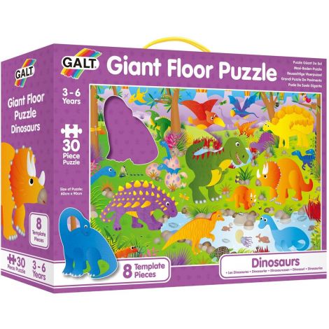 Puzzle Gigant Dinozaurii Galt, 30 Piese, 60x90 cm - imagine 2