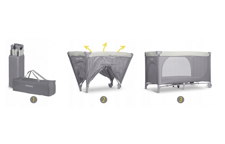 Patut pliabil Ricokids cu nivel si accesorii incluse - imagine 7