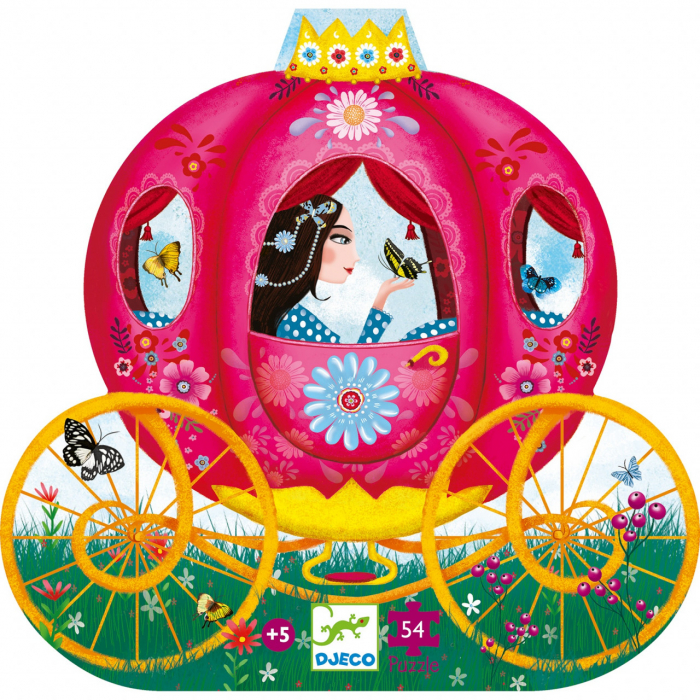 Puzzle Djeco Caleasca Elisei, 54 piese