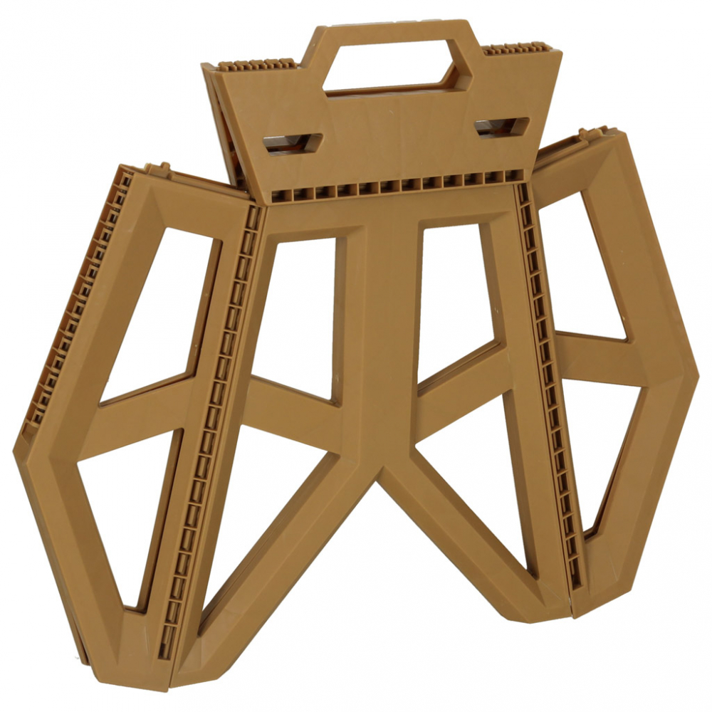 Scaun camping Ikonka Brown 40cm - Portabil - imagine 5